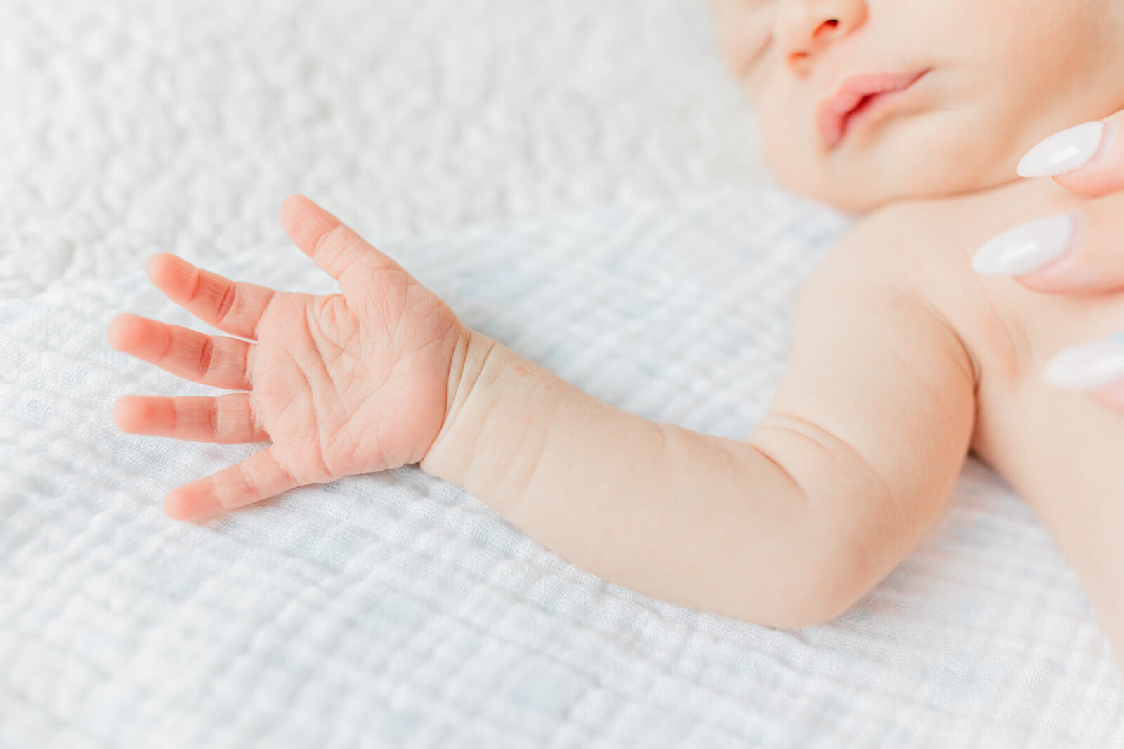 Newborn baby's hand