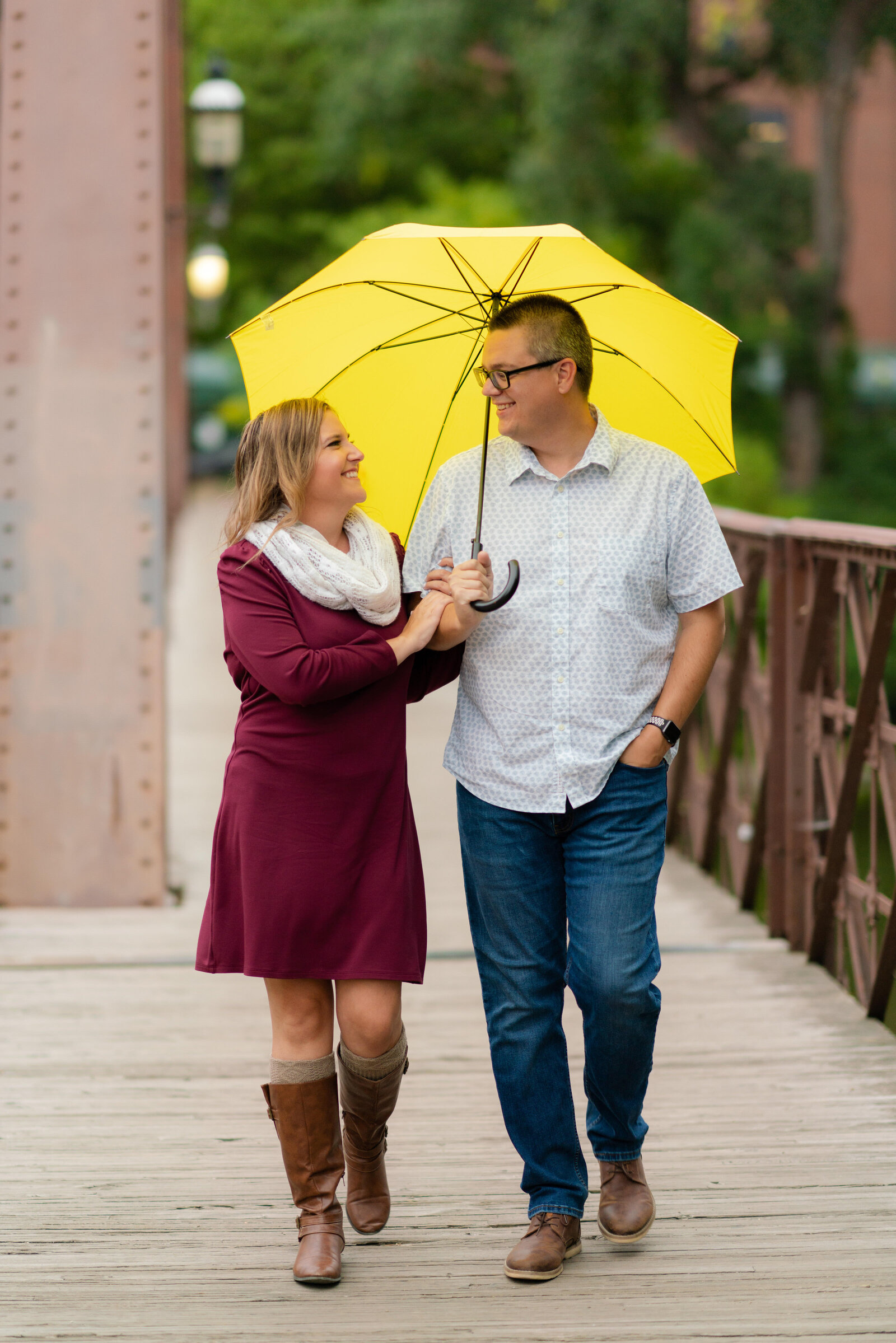 Amber and Tyler - Minnesota Rainy Engagement Photography - Saint Anthony Main - RKH images  (189 of 322)
