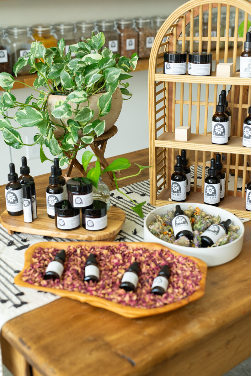 Nuela Designs_Retail Display_Farm Table_Interior Design