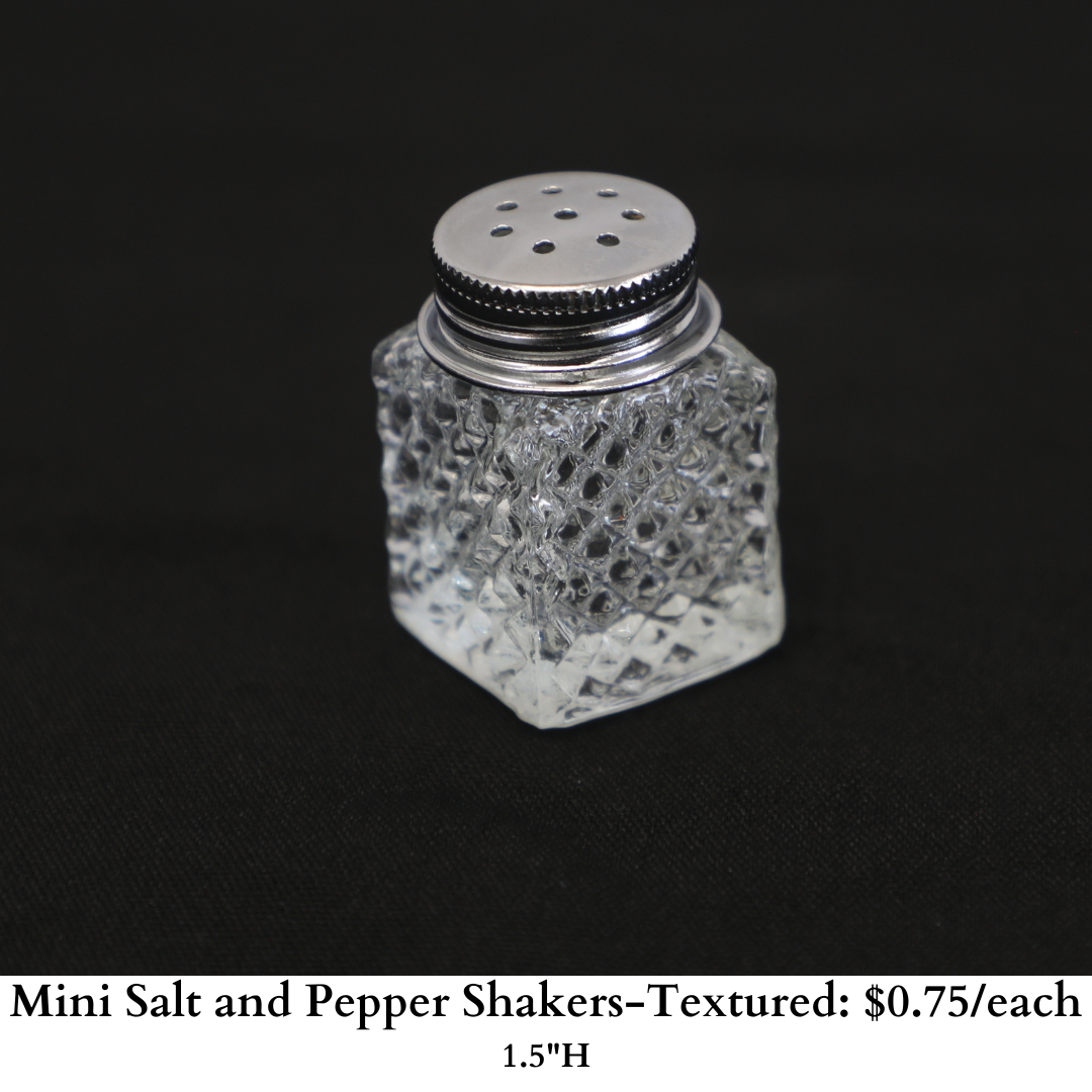 Mini Salt & Pepper Shakers-Textured-479
