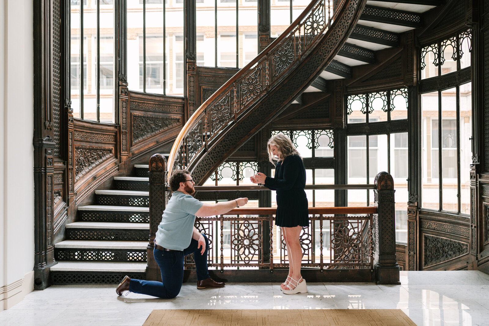 The Rookery Building Surprise Proposal by Ashlee Cole Photography - Thomas and Kierstin-07681