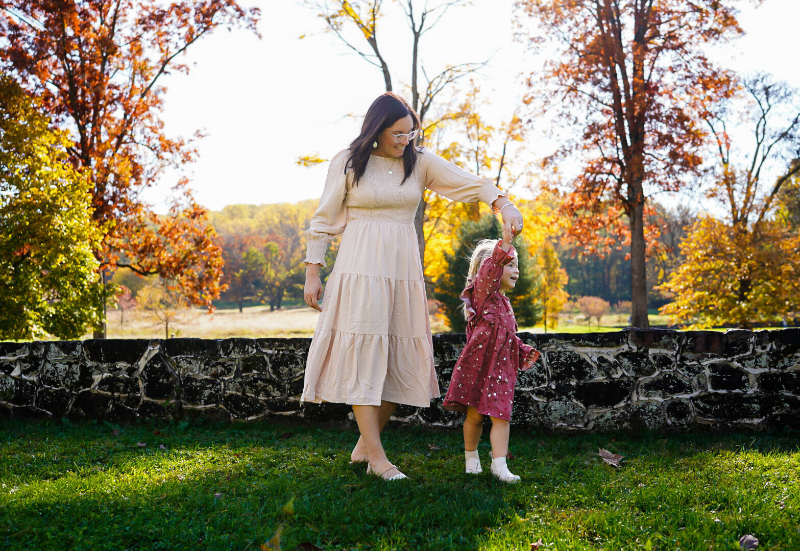 Blue Bell Pennsylvania  Family Photography Mother daughter Fall photo session