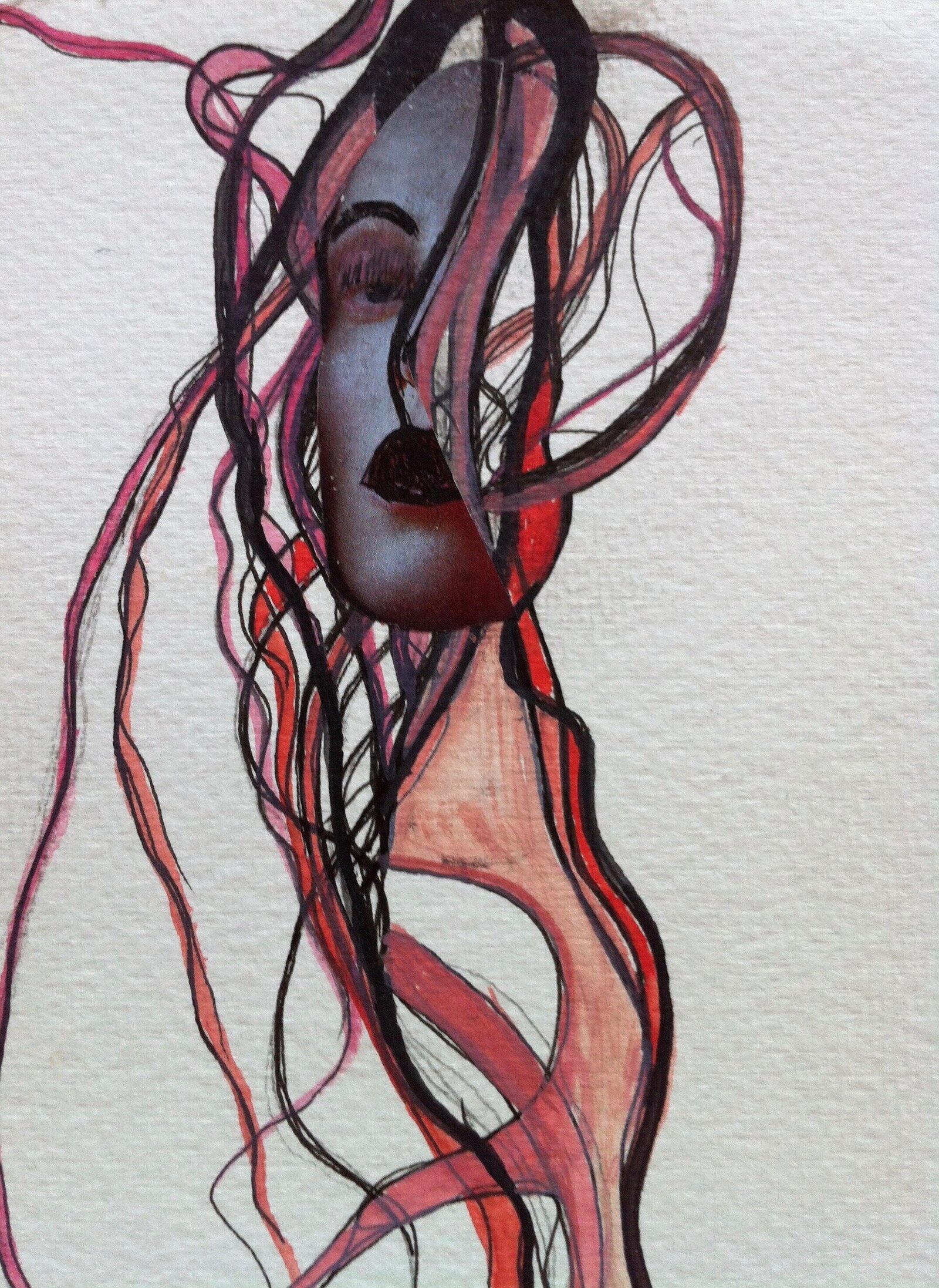 collage on paper