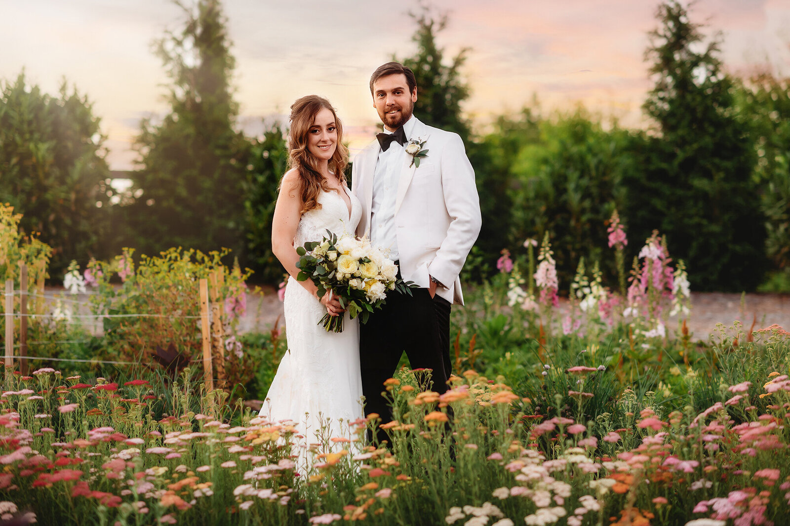 Newlywed Portraits after Micro-Wedding Ceremony in Asheville, NC.