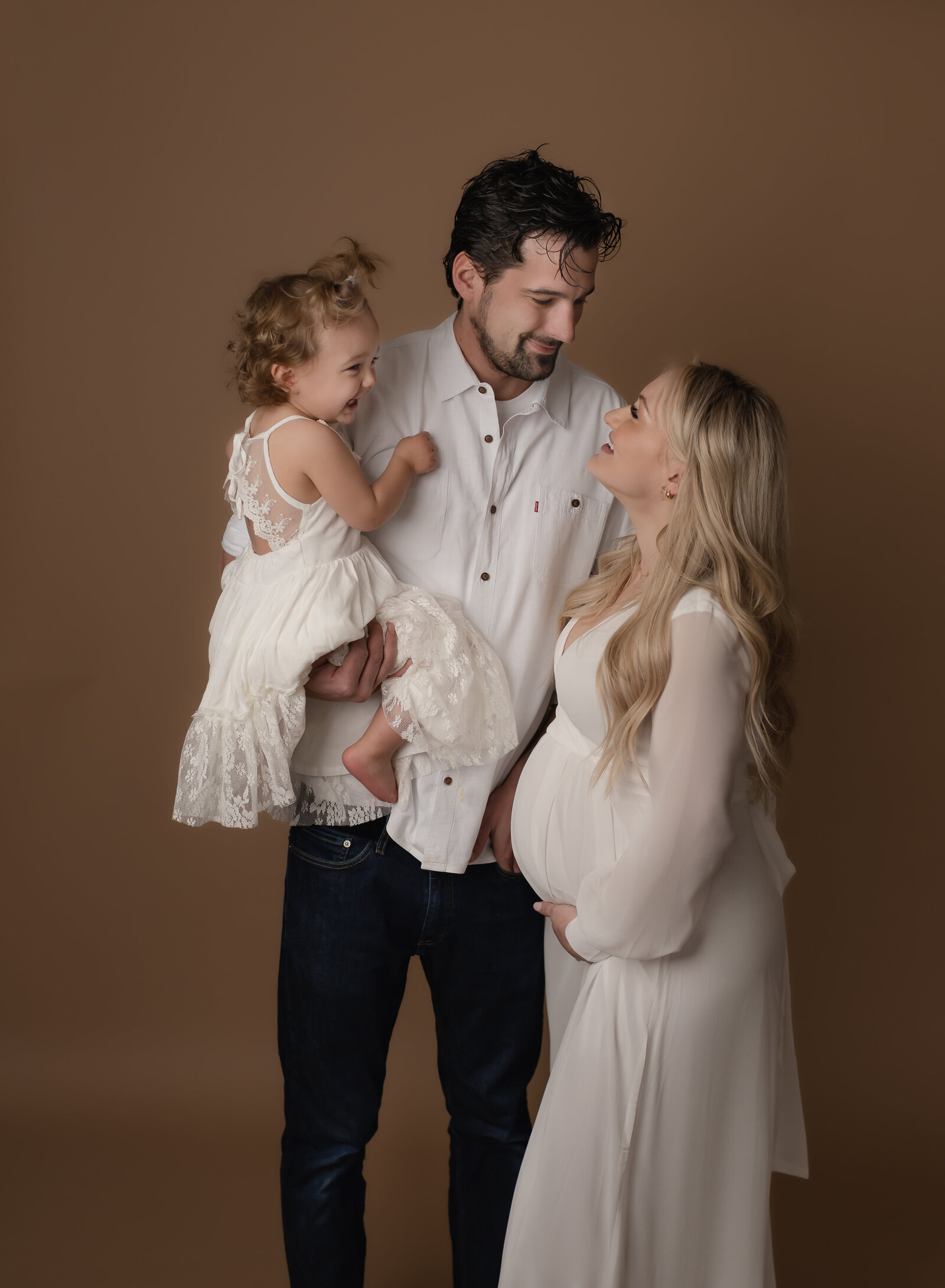 photographer with studio and client closet
