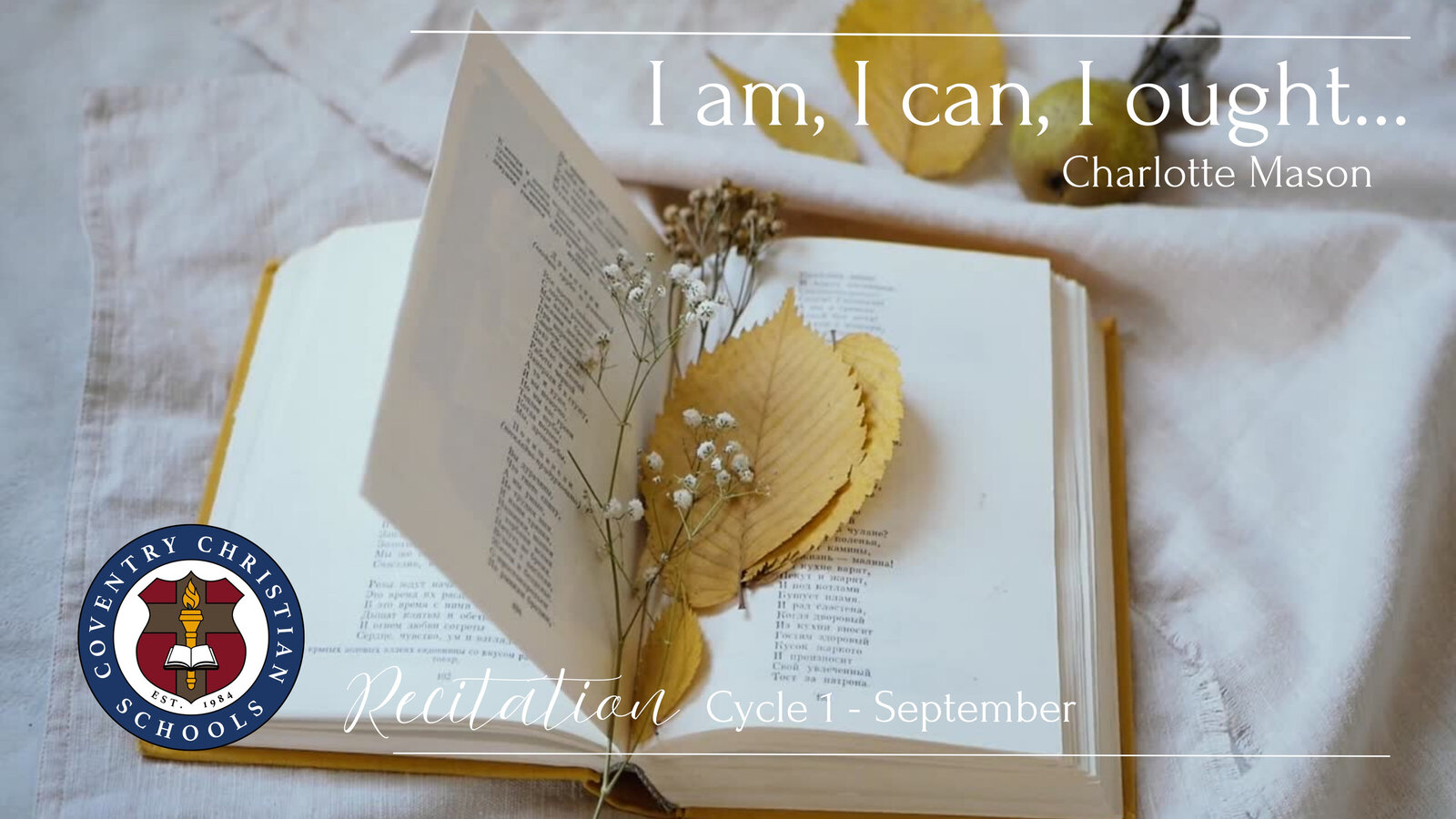 I am, I can, I ought...