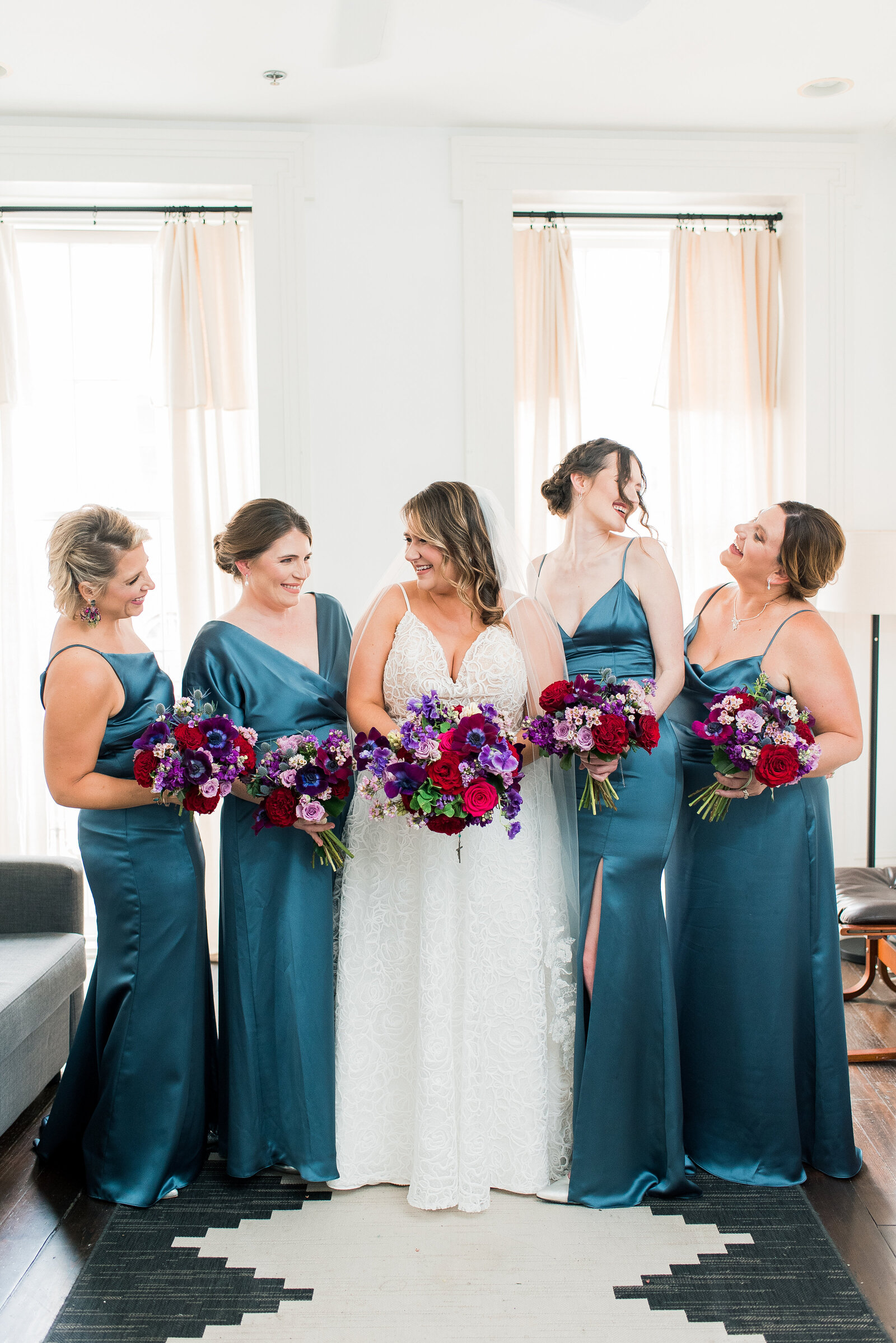 Bride & Bridesmaids at Catahoula Hotel New Orleans