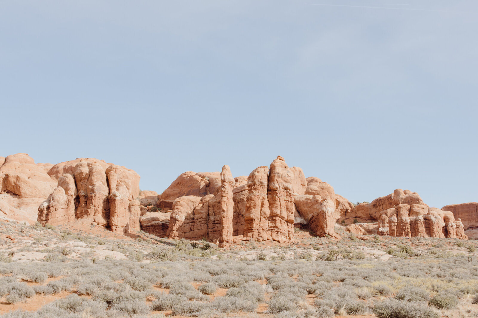 Arches National Park photo of the red rocks 