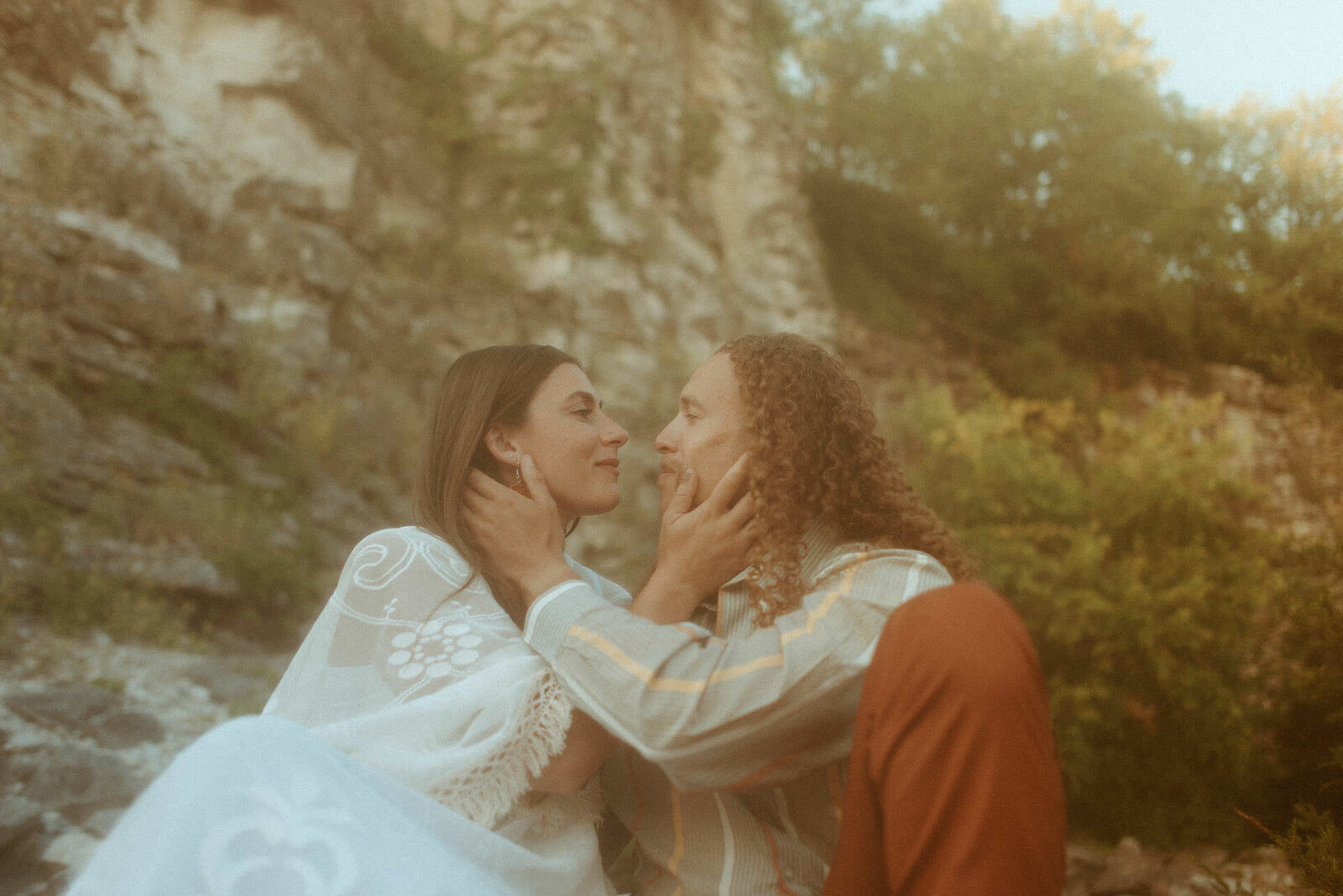 couple holding each other