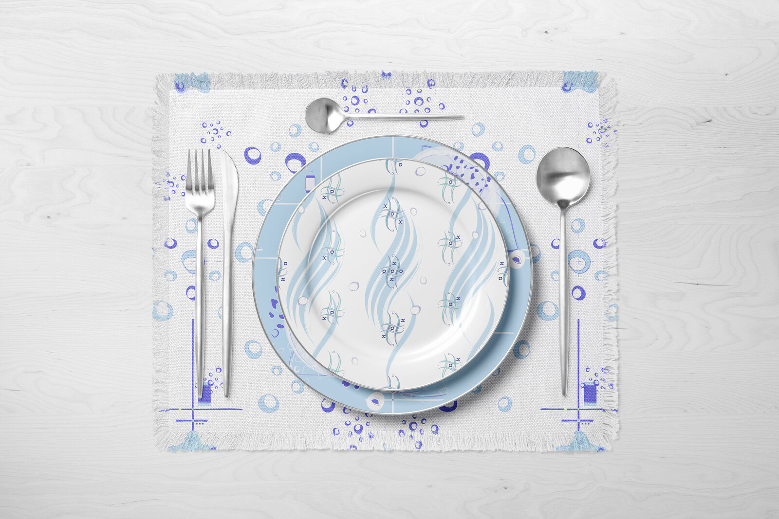 Charisse-Marei-pattern-design-on-placemat-and-dinner-plates copy b