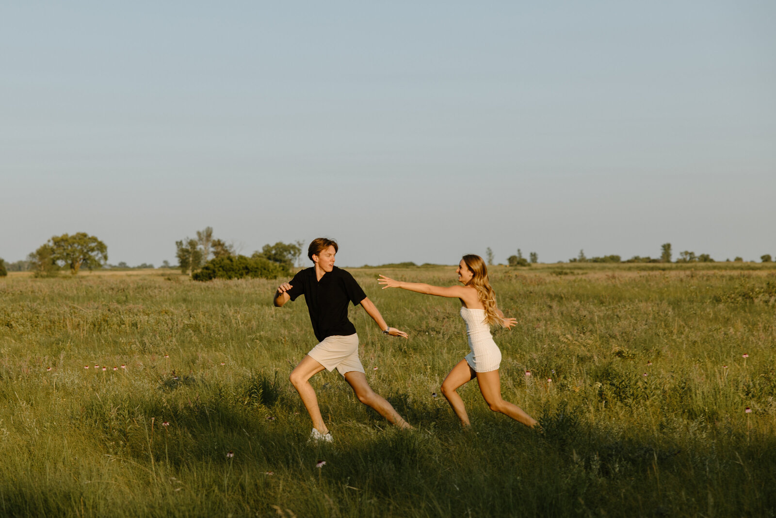 minnesota sunset engagement