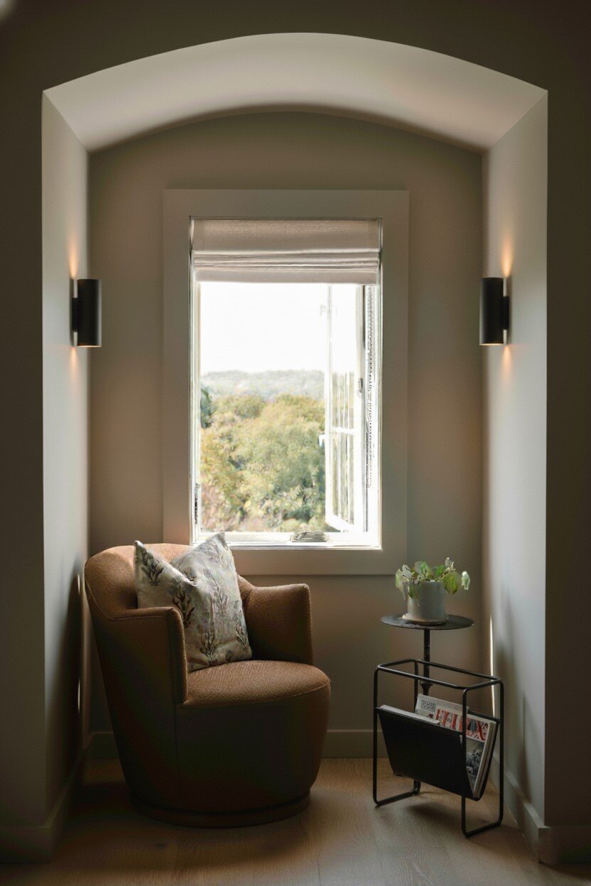 chair w sconce and mag rack