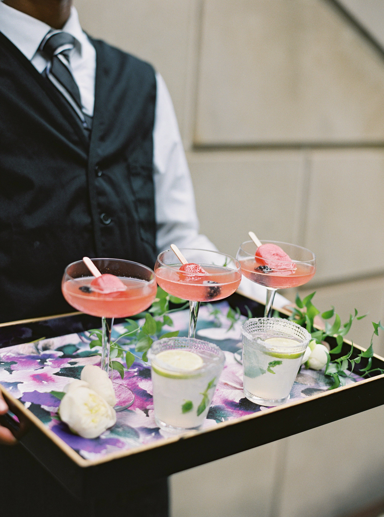 wedding cocktails, summer wedding, Pamela Barefoot Events