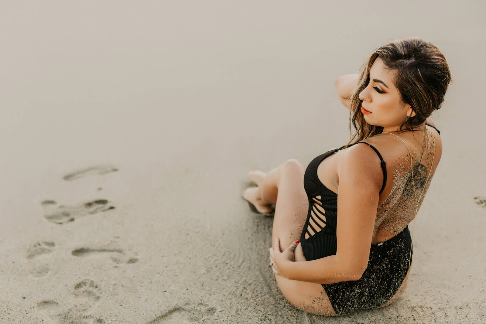 beach boudoir cali black bikini