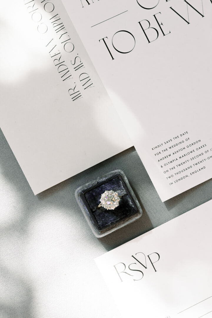 minimalist-wedding-invitation-flat-lay-with-pearl-Beyond-Jade