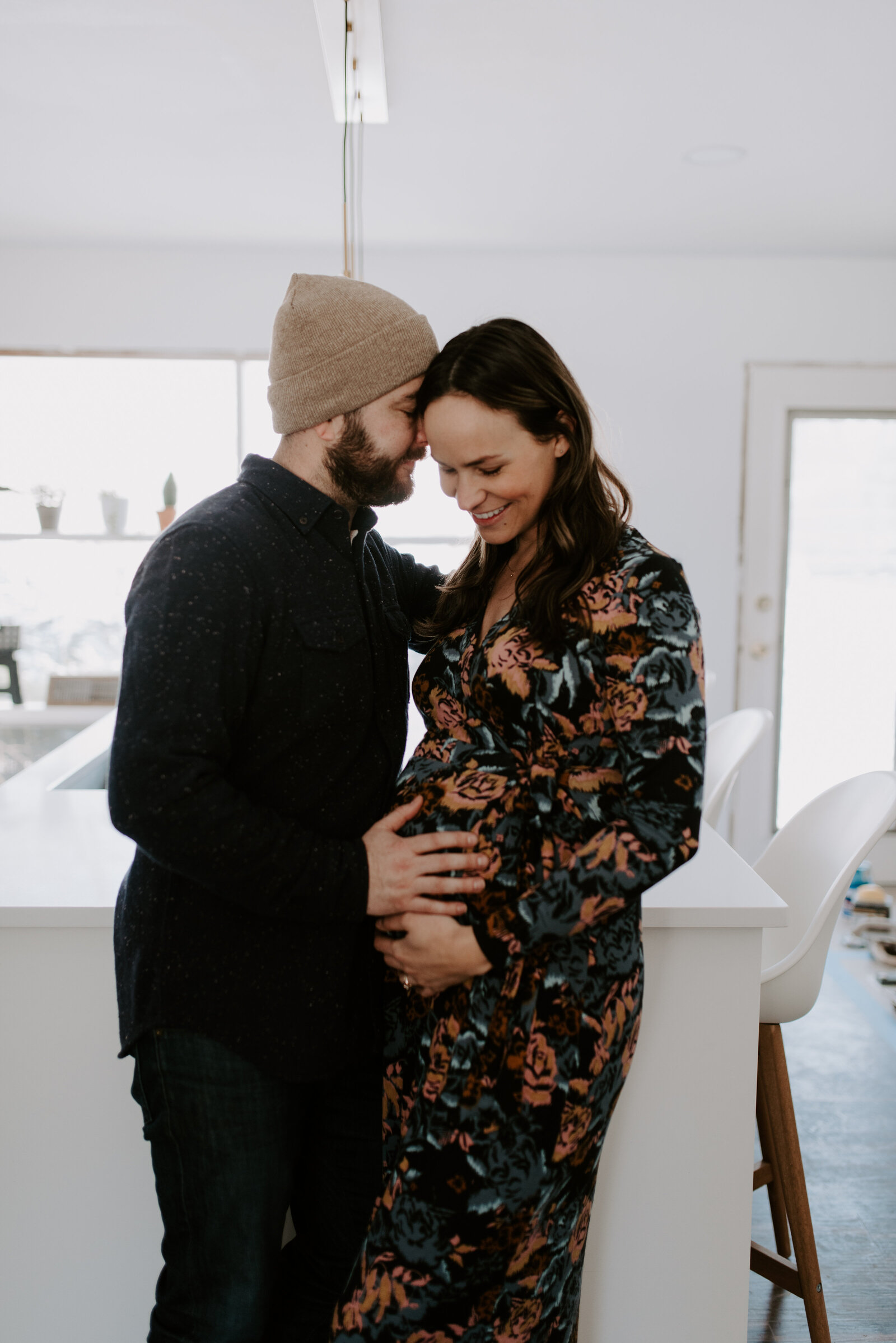 Indianapolis In Home Modern Maternity Session - Pelsue-21