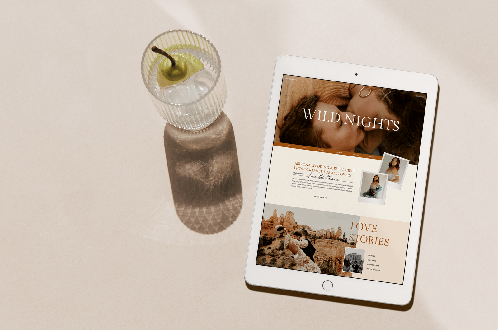 ipad mockup for website template