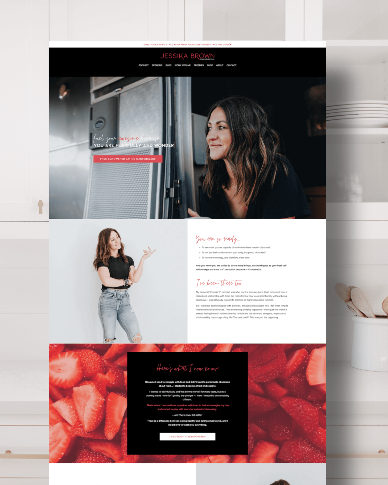Registered Dietitian Website Design