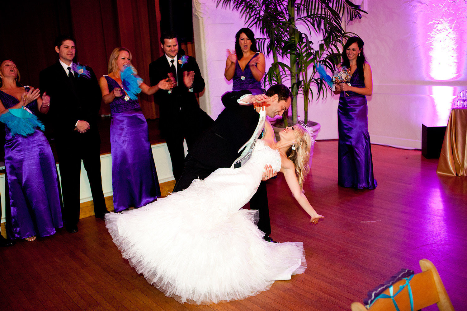 bride and groom fist dance