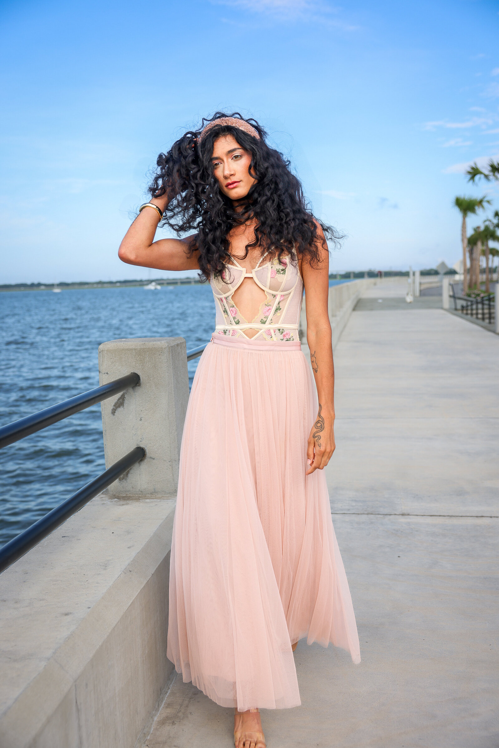 CINÉ fashion editorial, pink story, Charleston