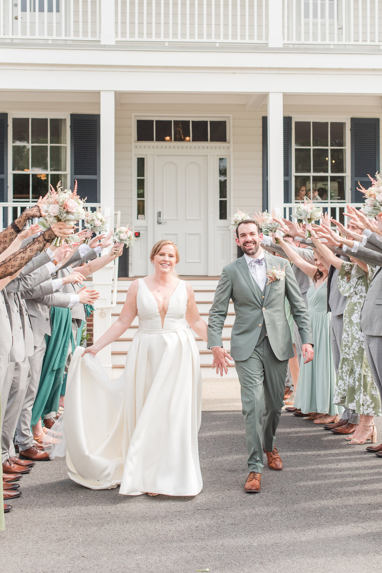 sage green suit wedding party kent island resort