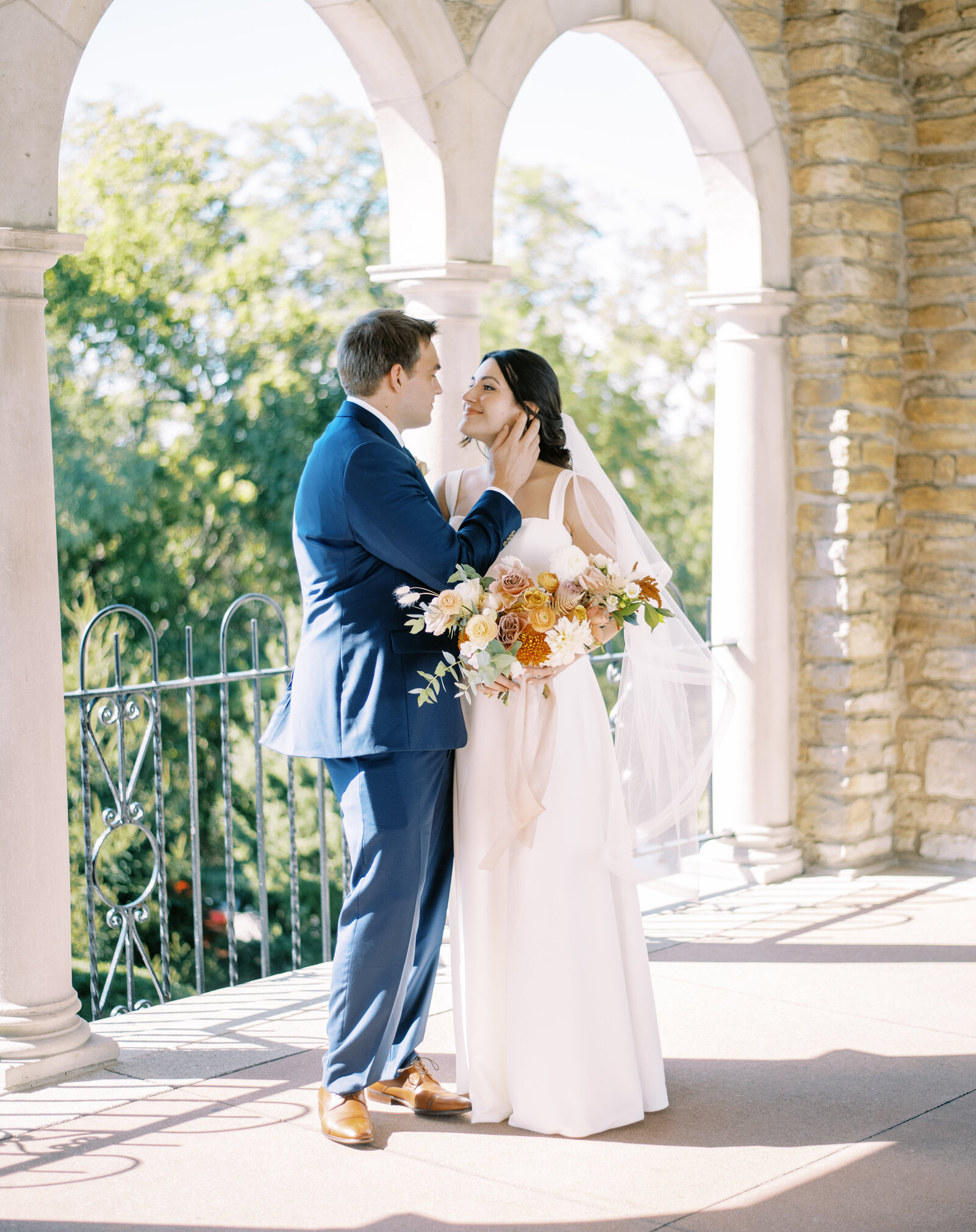 Bride and groom at Alms Park