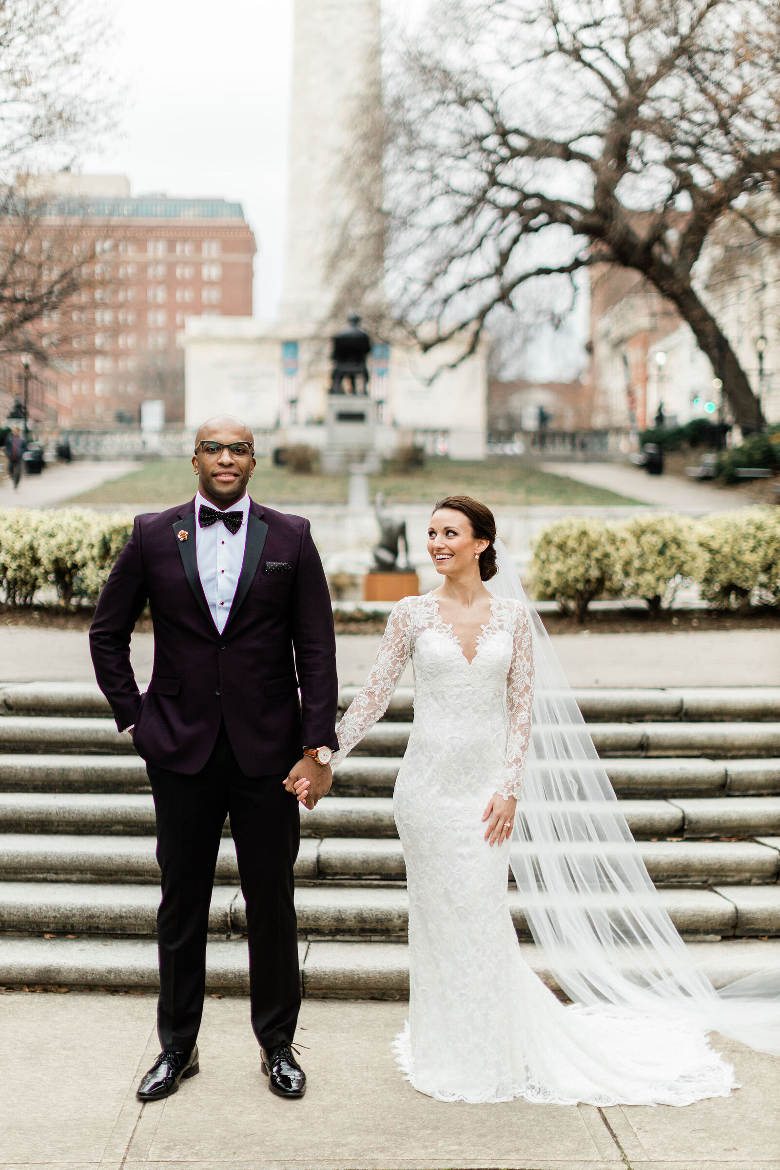 Bride and Groom Formal Photos | The Peabody Library Baltimore MD | The Axtells Photo and Film