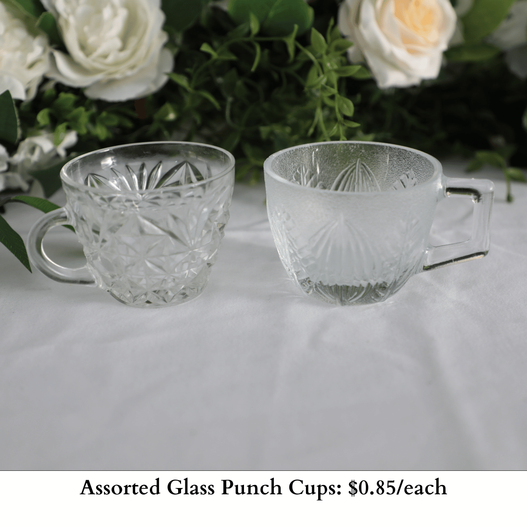Assorted Glass Punch Cups-483