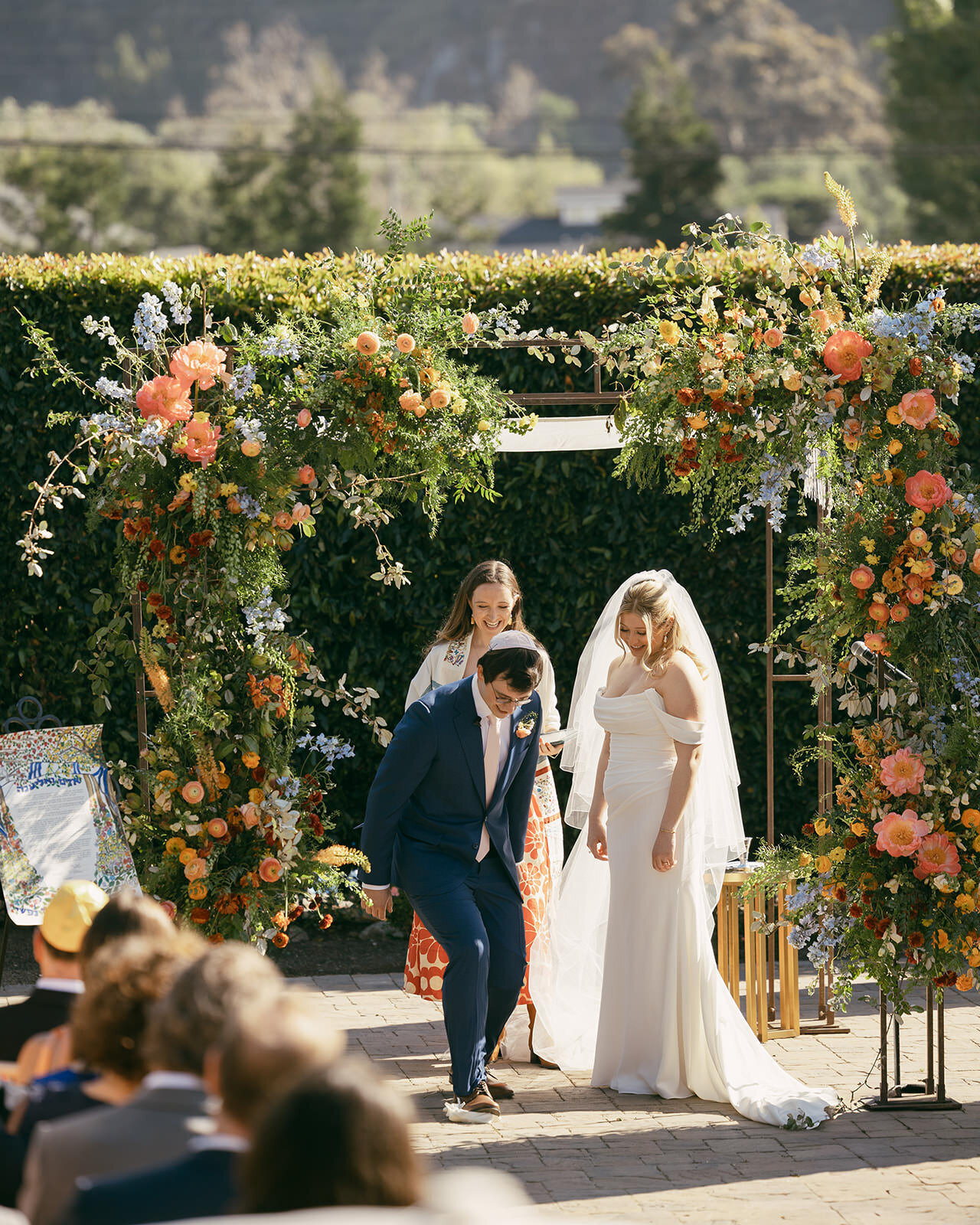 Colorful Bernardus Spring Wedding52