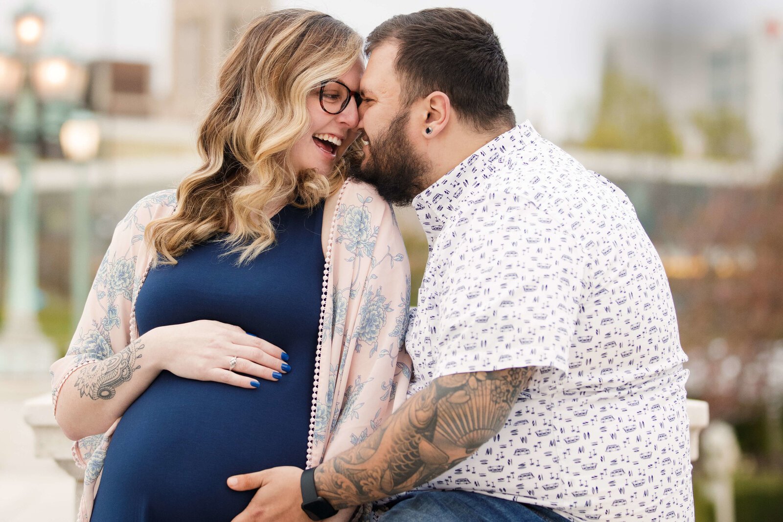 Couple maternity photography session in Cleveland