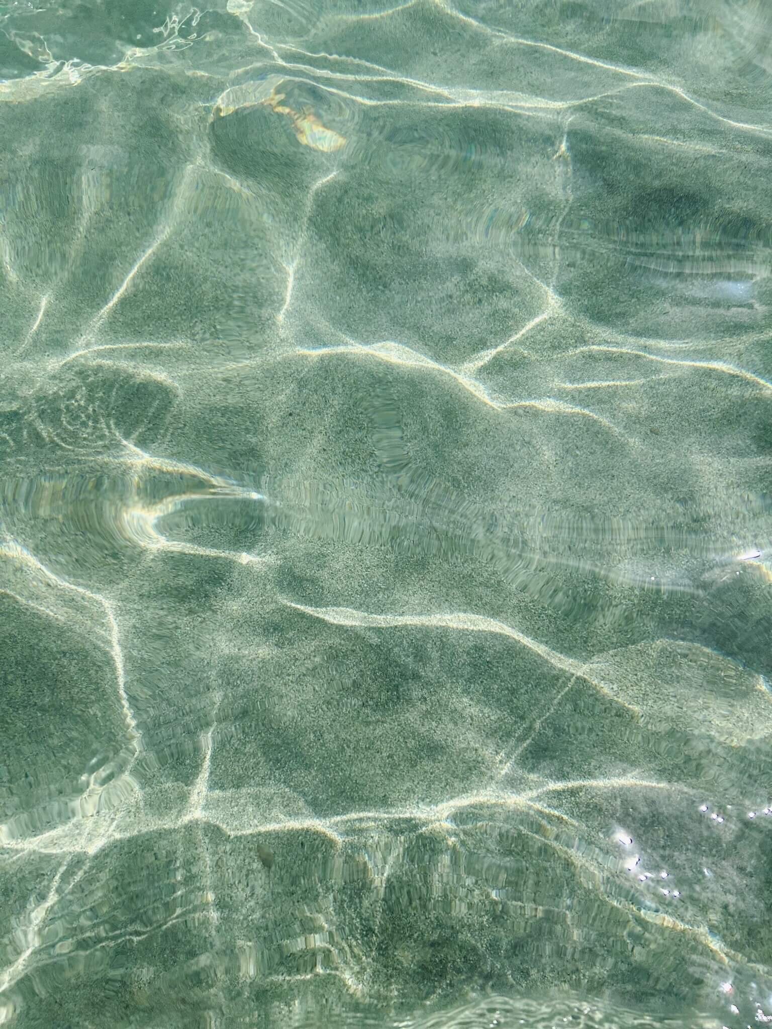 clear turquoise ocean ripples