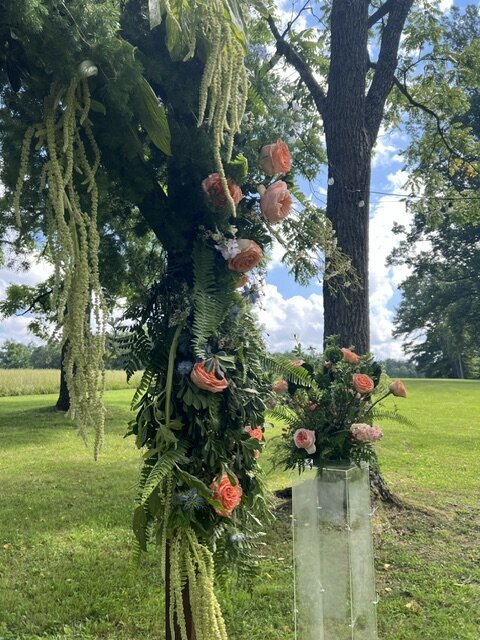 Outdoor wedding ceremony design