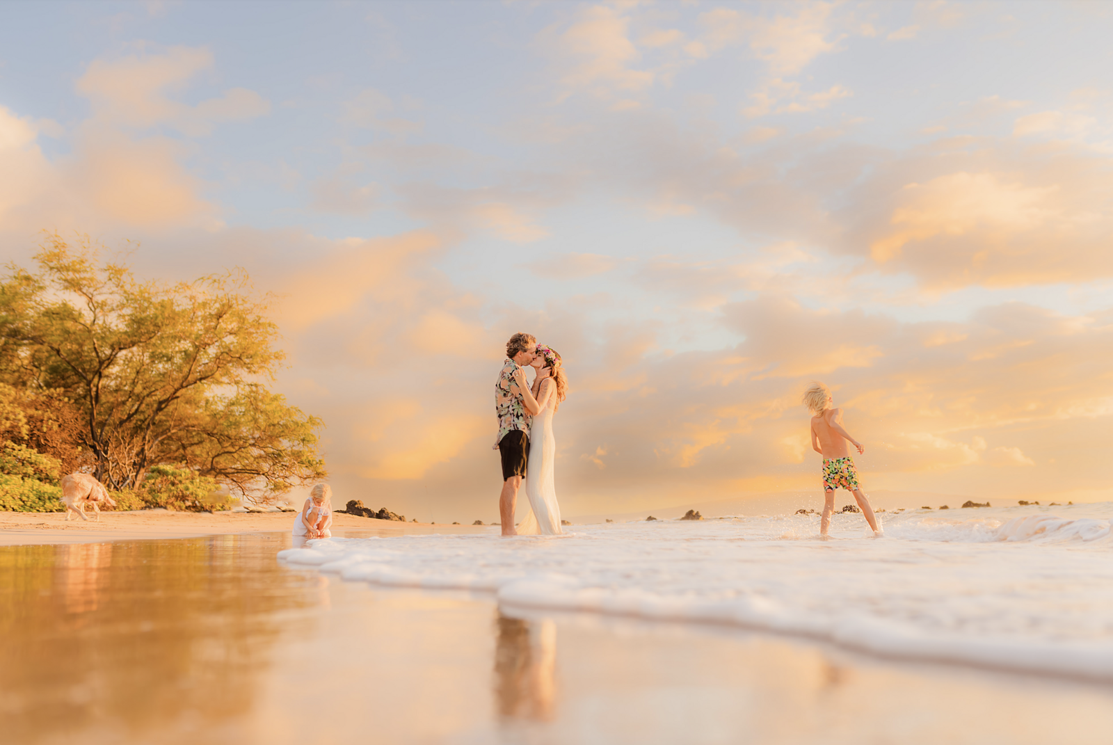 Family portrait of Love + Water Photography