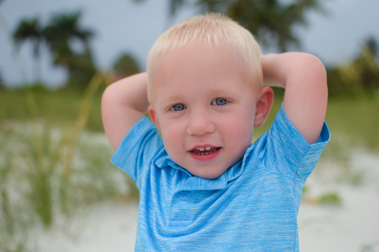 Little boy beach Naples Florida