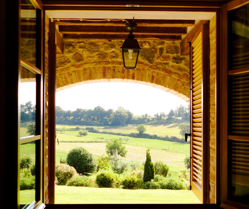 tuscan window view