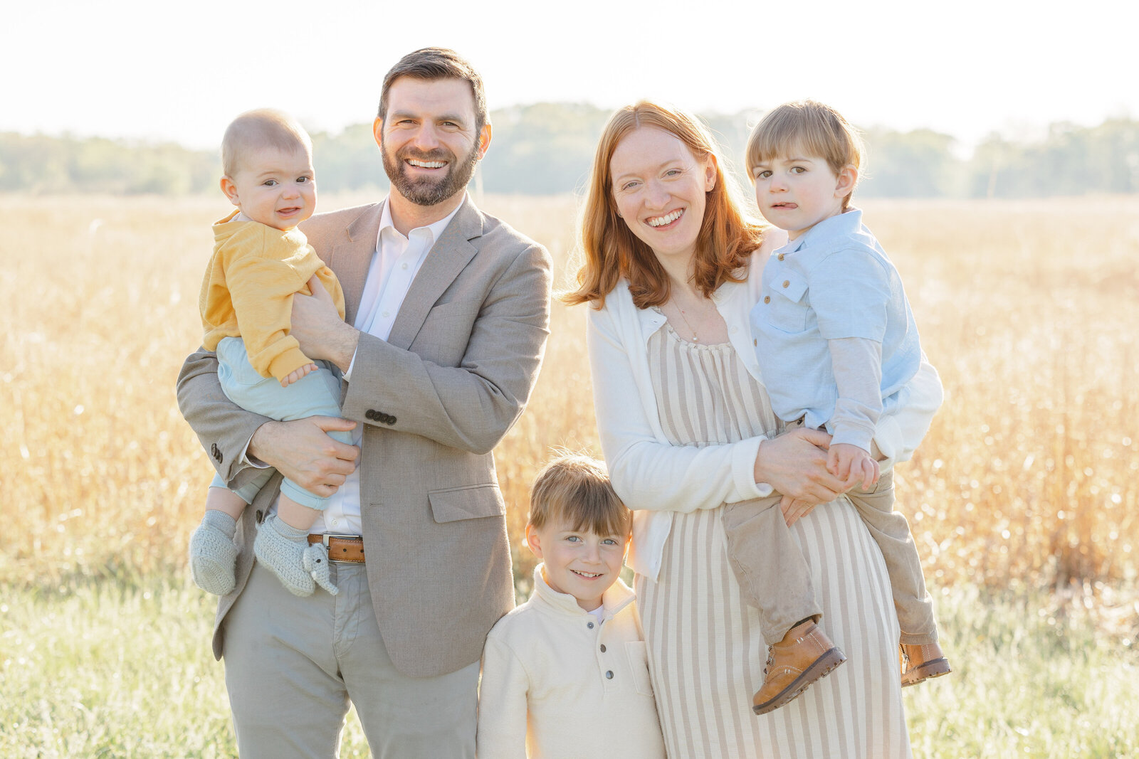 family posing during Warrenton, VA photo