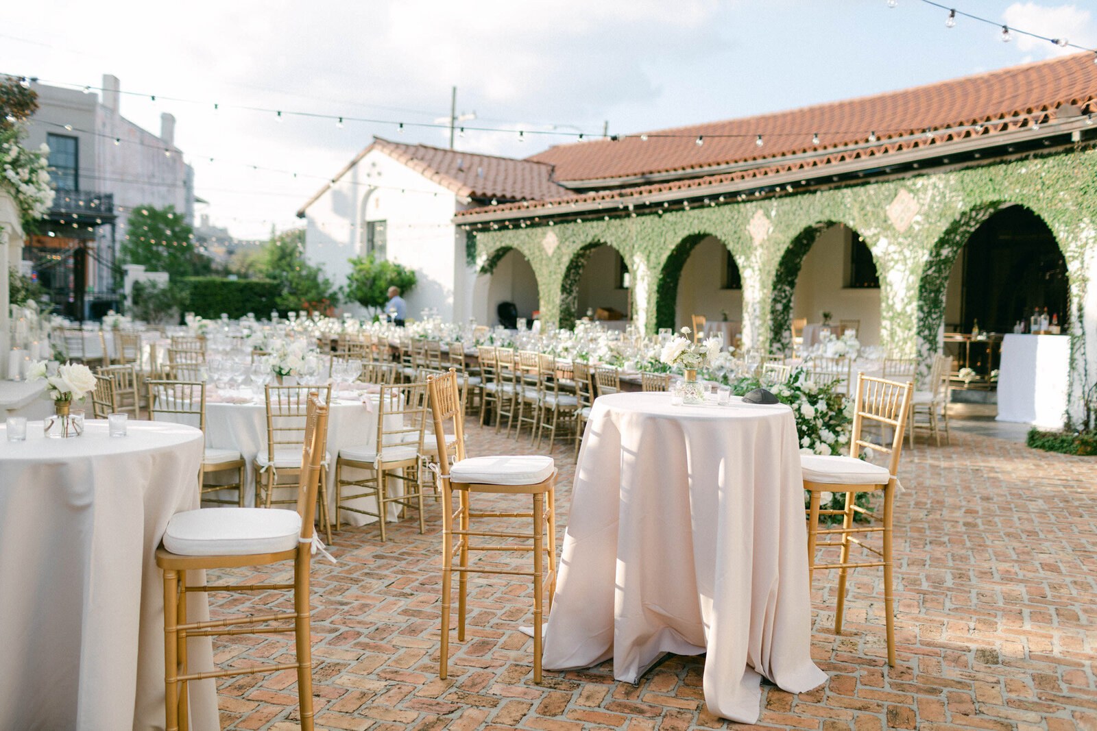 wedding reception design at a venue in New Orleans