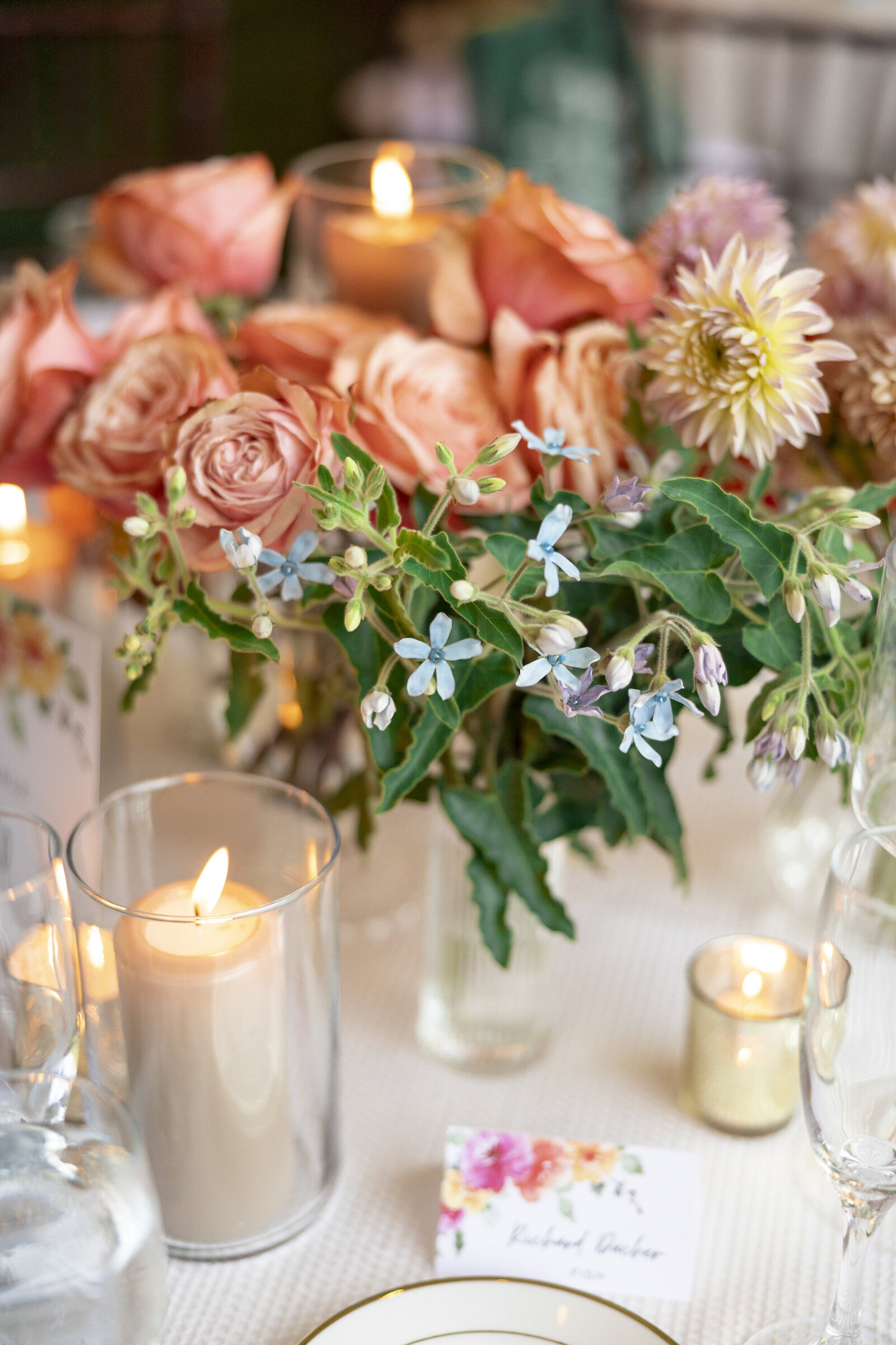 101_Kate Campbell Floral Colorful Indian Wedding at Gramercy Mansion Reception by Anna Schmidt photo