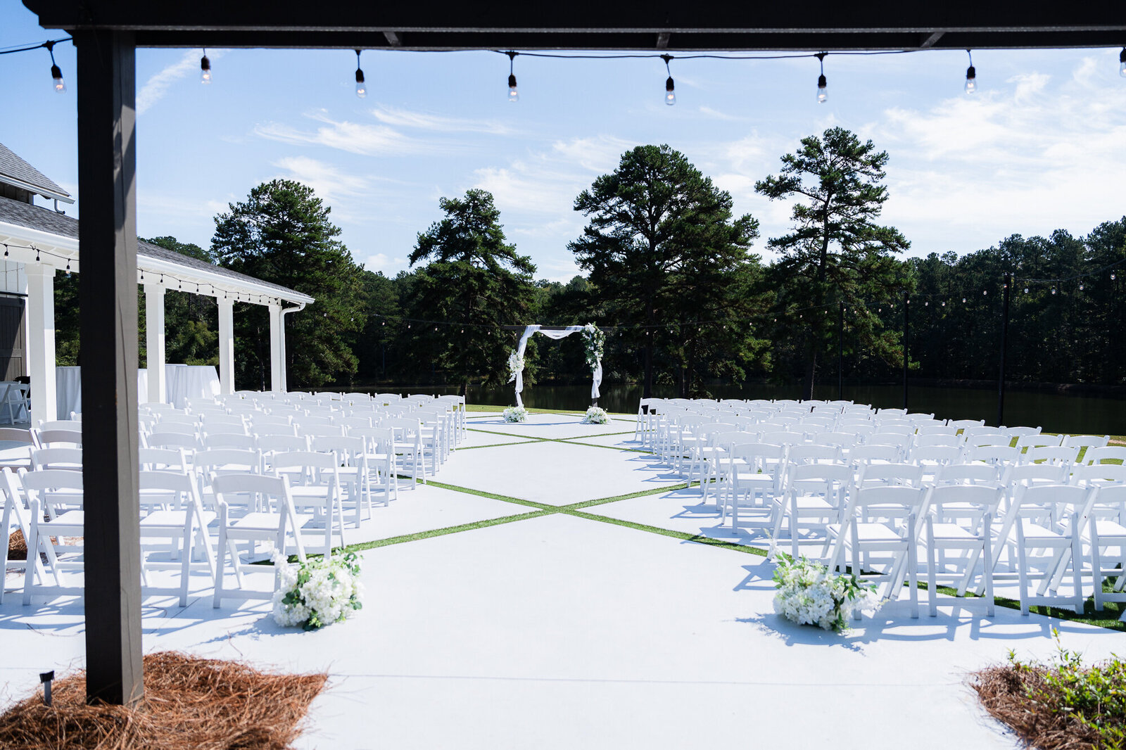 ceremony site at the Venue Daisy Hill wedding venue in South Georgia