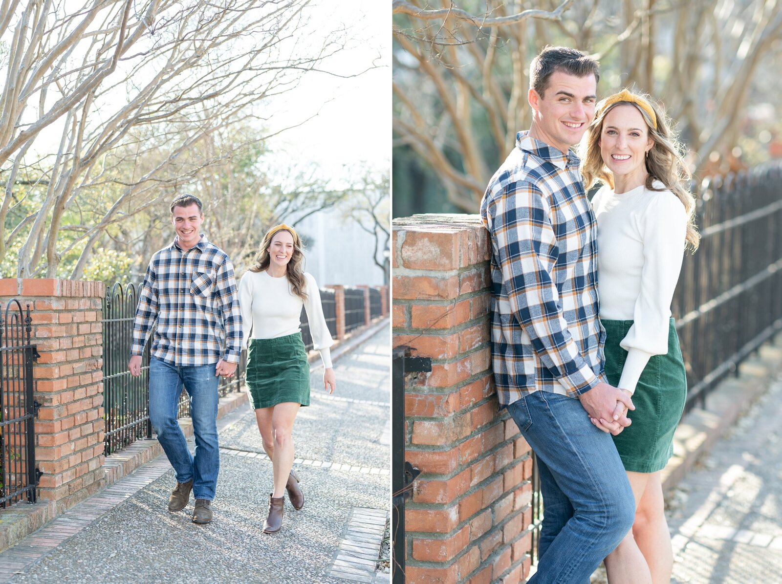 Waxahachie Downtown Engaged Engagement Session Classic Car 2