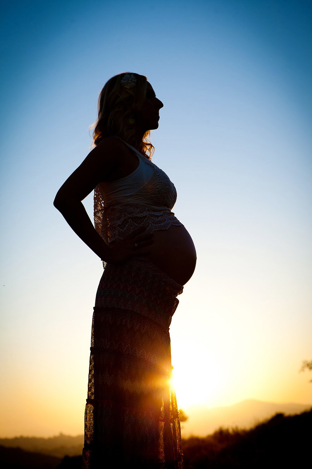 Dazzling light for San Diego Maternity Session.