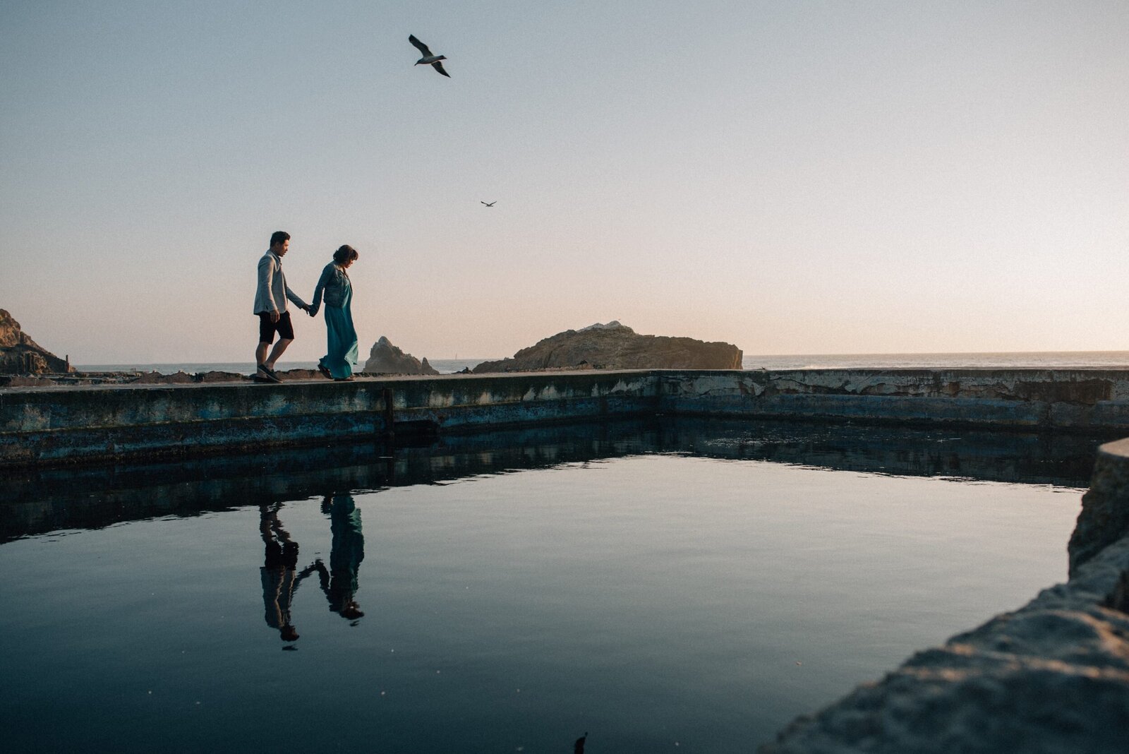 engagement session in SF presidio