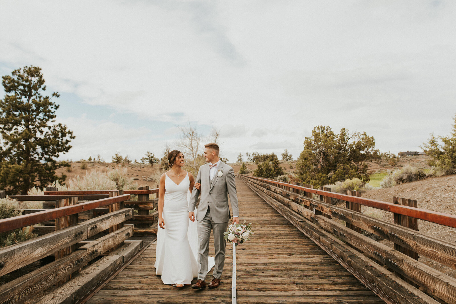 Couple on their wedding day, with the help of DIY Wedding Planning from The Wedding Roadmap
