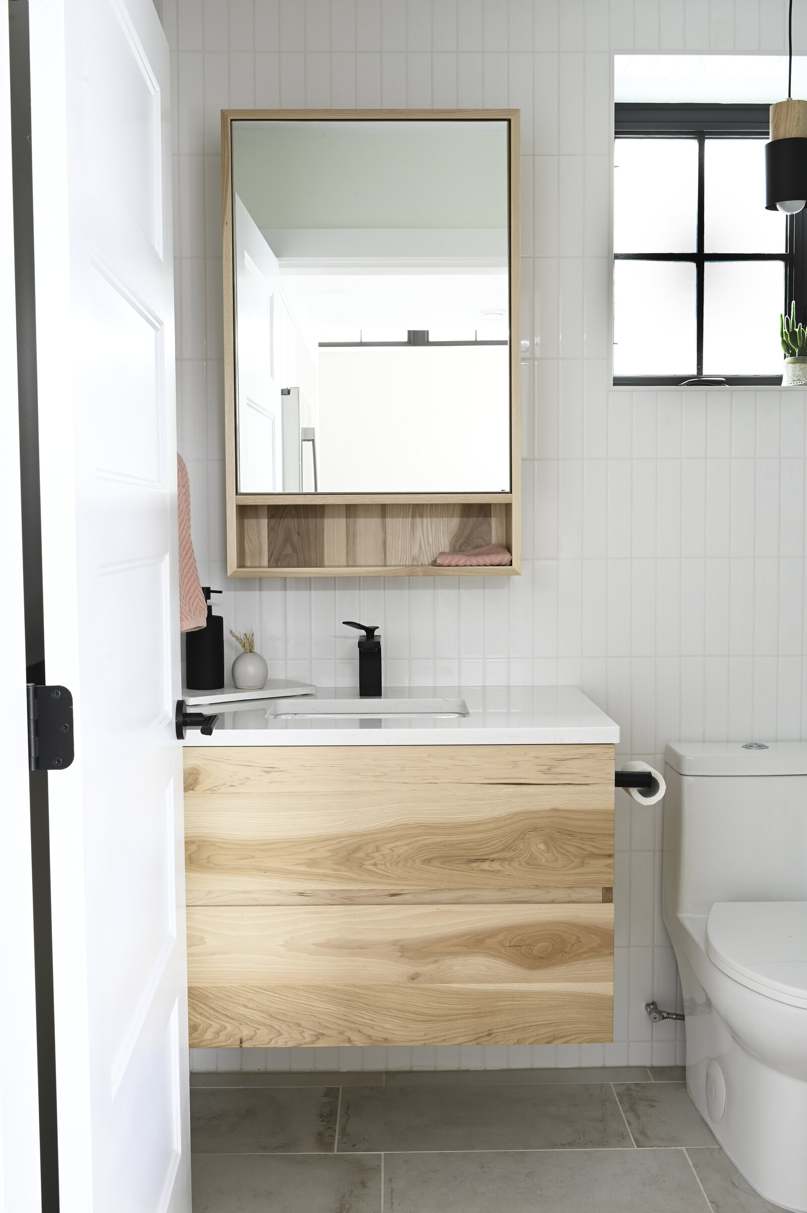 Rebecca Foster Interior Designer Small modern budget bathroom