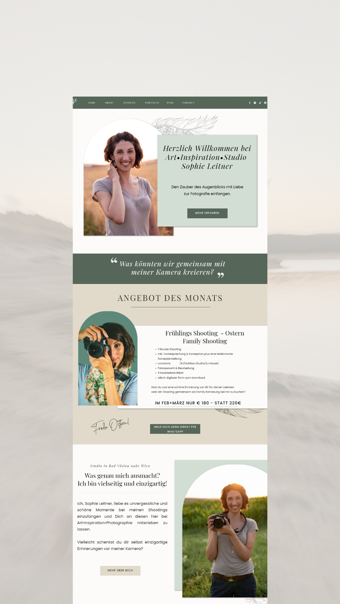 aesthetic design showit website templates for service providers 4