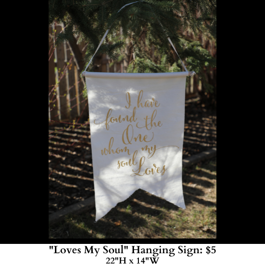 Loves My Soul-Hanging Sign-748