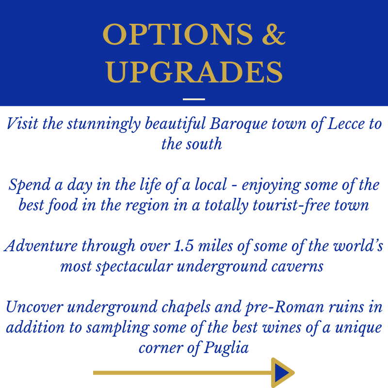 Perfectly Puglia P6 Options Upgrades
