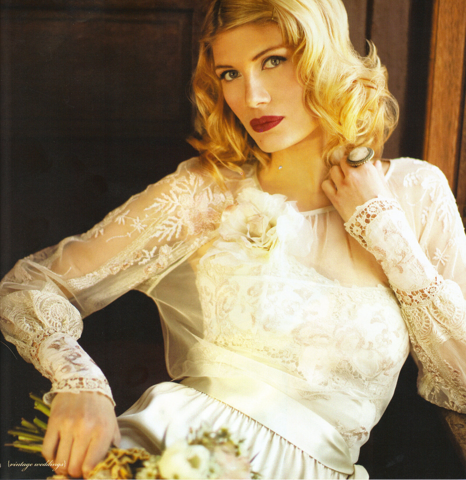 Vintage makeup look for Well Wed Magazine