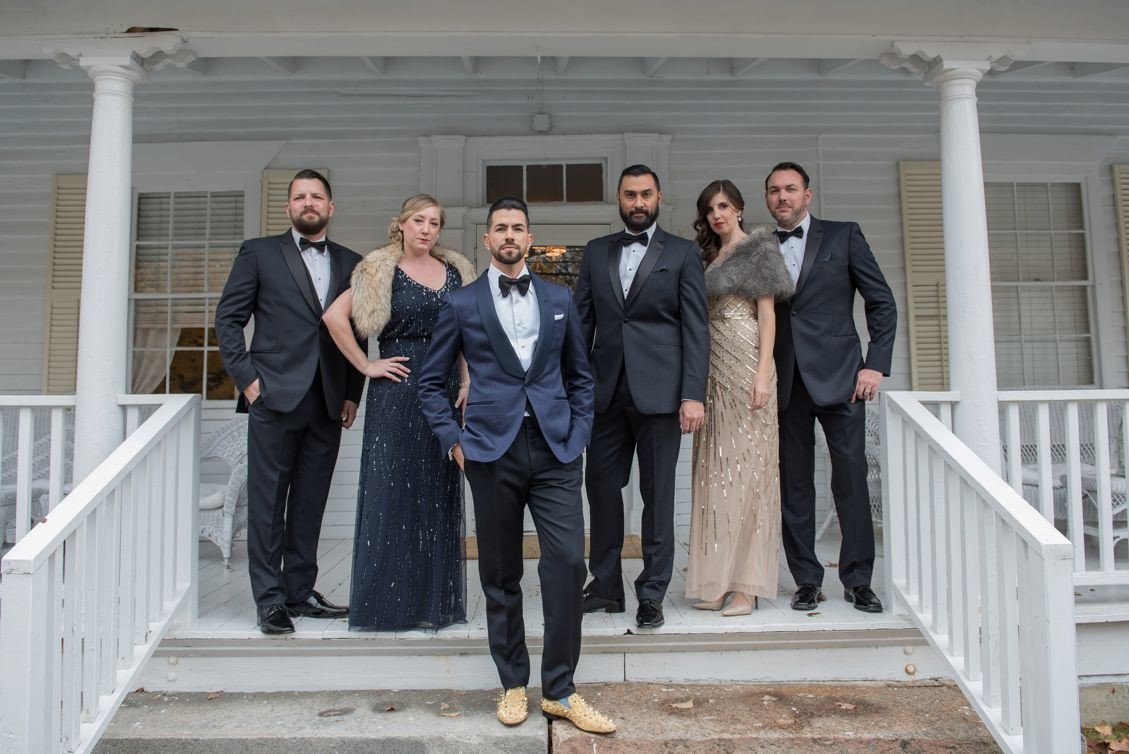 Classic & masculine same-sex wedding at Lord Thompson Manor in CT