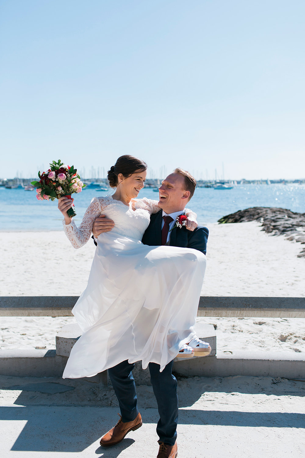 Geelong Wedding Photographer  Monika Berry at Eastern Beach